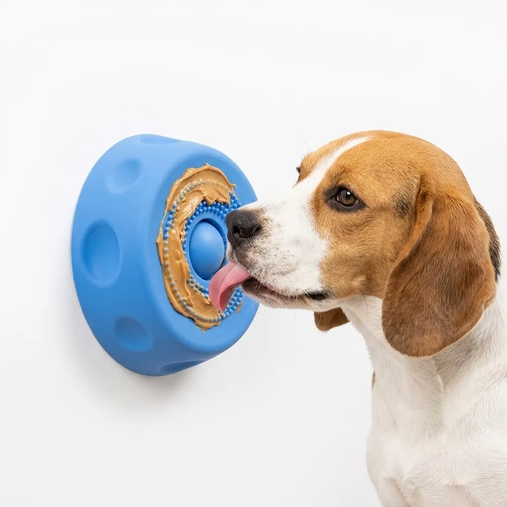 suction bowl with a licking texture